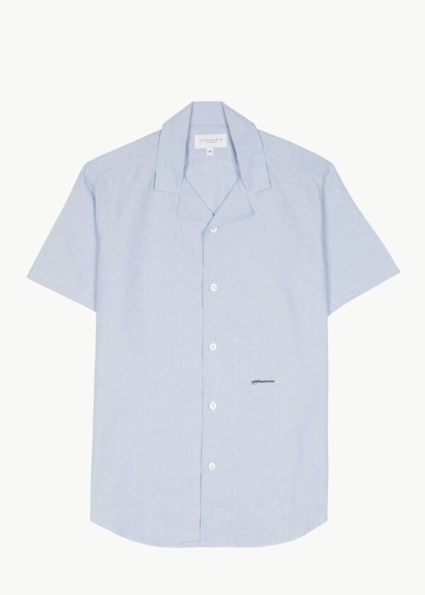 Camp Collar Shirt, Light Blue - Str: XS