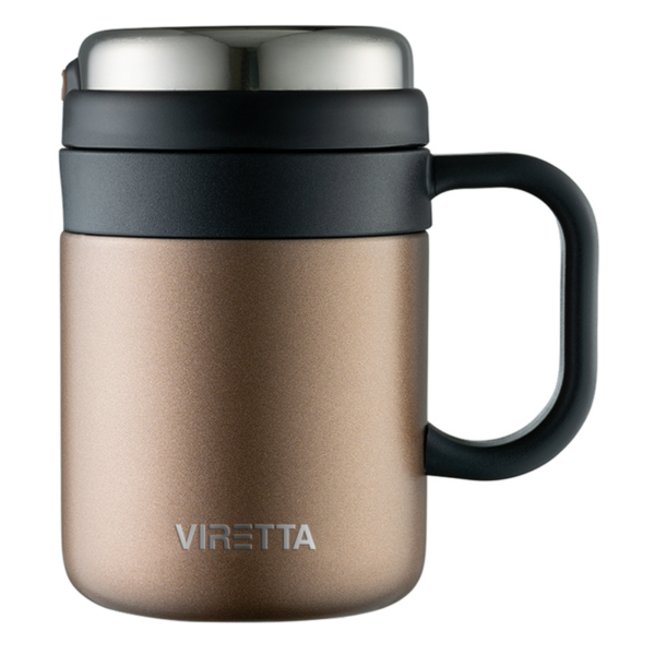 Viretta Premium Kaffe & Te Termokop til rejse - Brun - 500ml