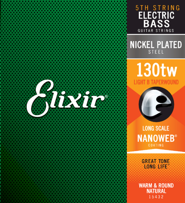 Elixir Nanoweb 15432 130tw H-streng til 5 strenget bas