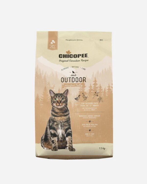 Chicopee Classic Nature Line Cat Adult Outdoor - Fjerkræ - 1.5 kg