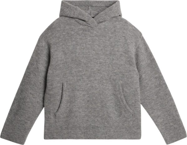 Broon Alpaca Blend Hoodie Mid Grey Melange