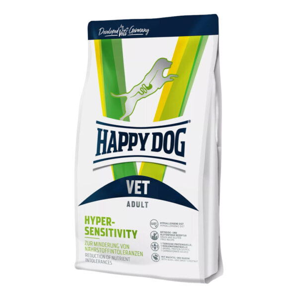 Happy dog og Cat  - Happy Dog Vet Hypersensitivity 1kg-12kg - 12kg - Hundefoder