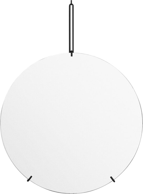 Wall Mirror Spejl 70 cm. Sort