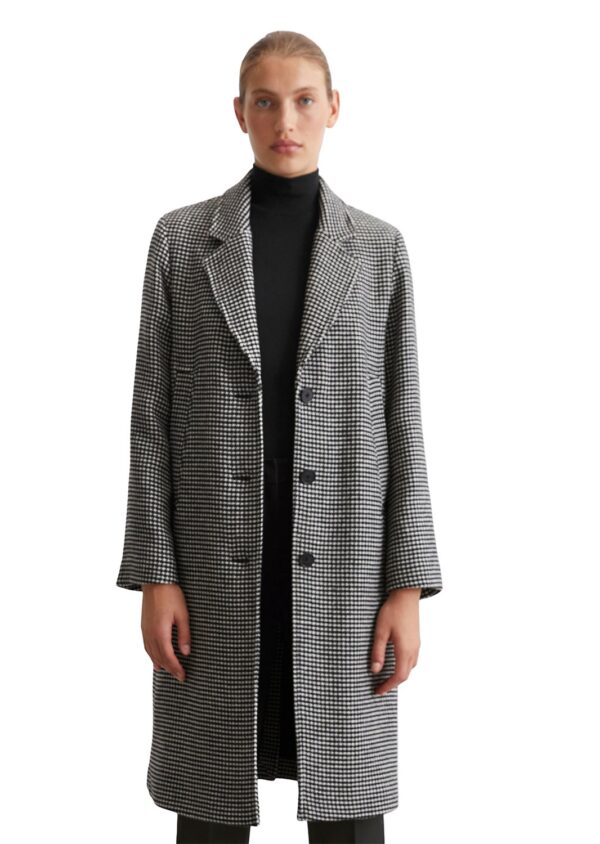 Houndstooth Wool Coat Pepita 1