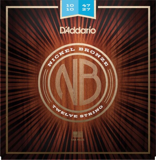 D'Addario NB1047-12 Nickel Bronze 10-47 12-Str.