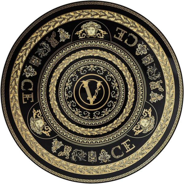 Service Plate 33cm, Virtus Gala Black, Versace Flerfarvet