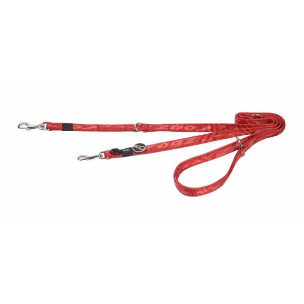 Rogz Alpinist Multi-Koppel Line Rød 16mm 180cm