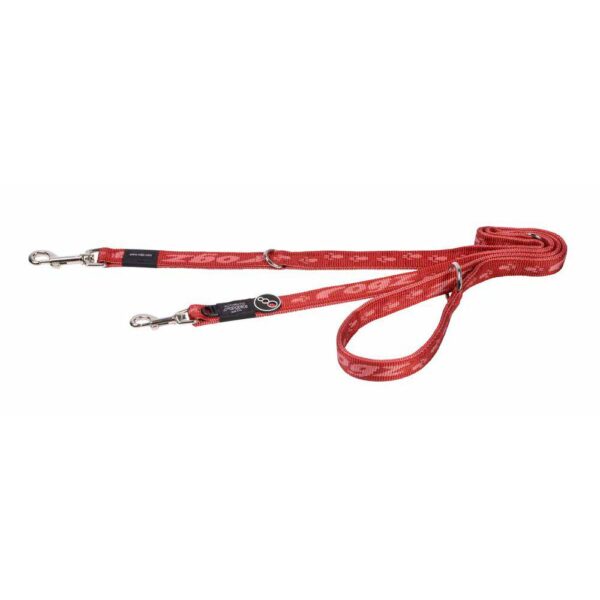 Imazo  - Rogz Alpinist Multi-Koppel Line Rød 20mm 180cm - Snor til kæledyr - Webbing","Nylon