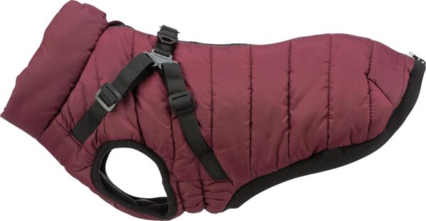 Eldorado  - Trixie Pirou vinterjakke med hundesele, Farve: Bordeaux - XS: ryg: 27 cm, mave: 42 cm, hals: 36 cm - Pet Apparel - Polyester","Fleece