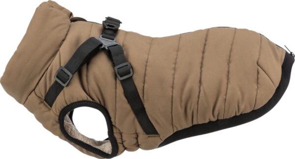 Eldorado  - Trixie Pirou vinterjakke med hundesele, Farve: Sand - M: ryg: 45 cm, mave: 62-66 cm, hals: op til 48 cm - Pet Apparel - Polyester","Fleece