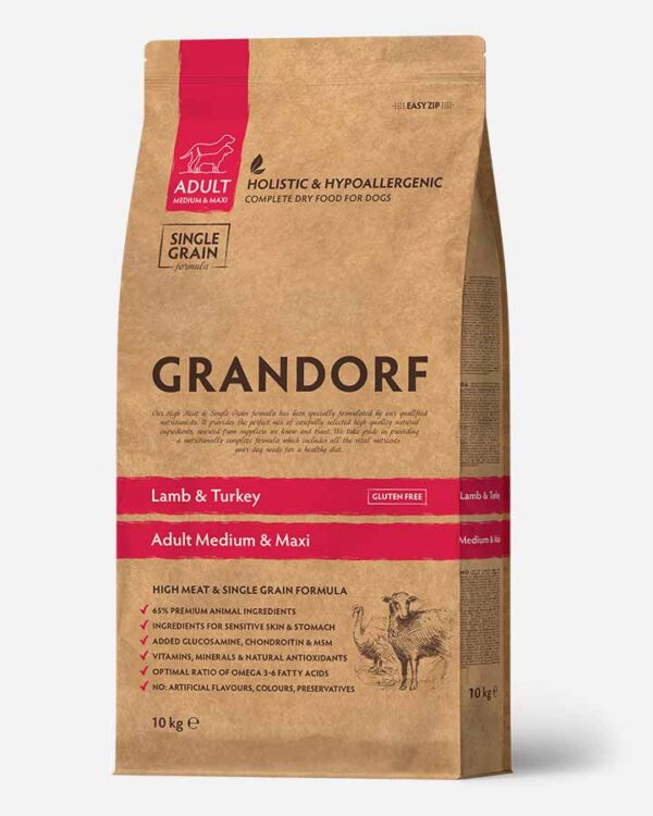 Grandorf Adult - Lam og Kalkun - 10kg