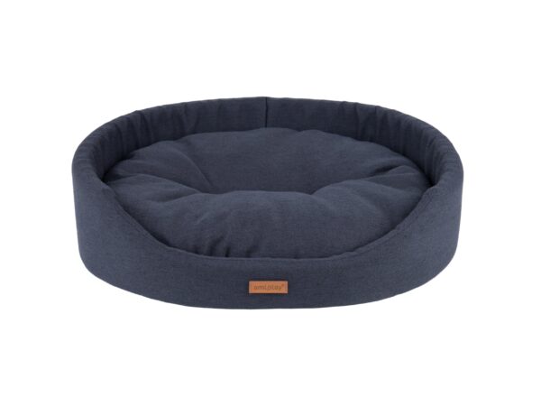 KW  - Amiplay oval seng sort M-XXL hundeseng - XL 72x63x16cm - Seng til kæledyr