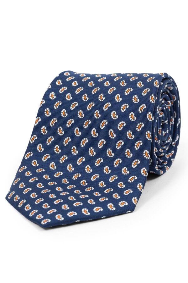 Navy Orange Printed Counselor