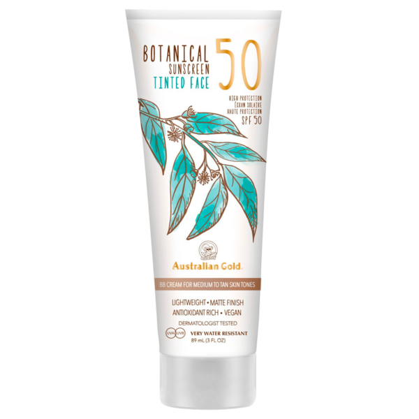 Australian Gold Botanical SPF50 Tinted Medium-Tan 88 ml  (Australian Gold)