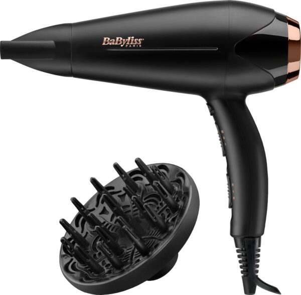 BaByliss Turbo Shine 2200 hårtørrer BAD570DE Sort