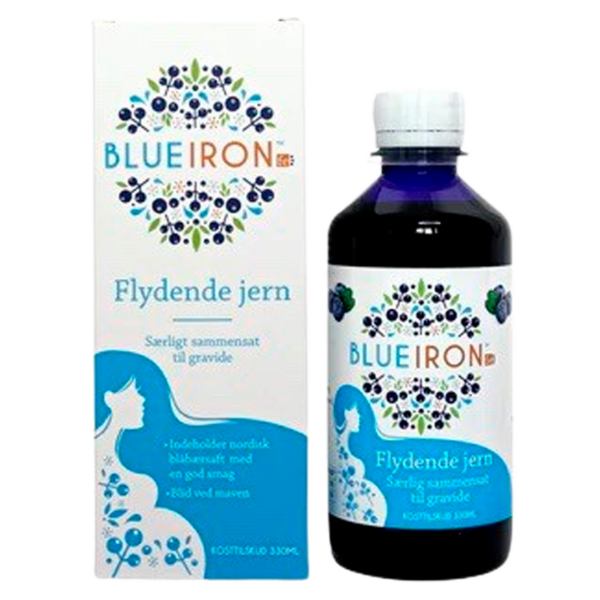 Blueiron Flydende Jerntilskud Til Gravide (330 ml)  (Blueiron)