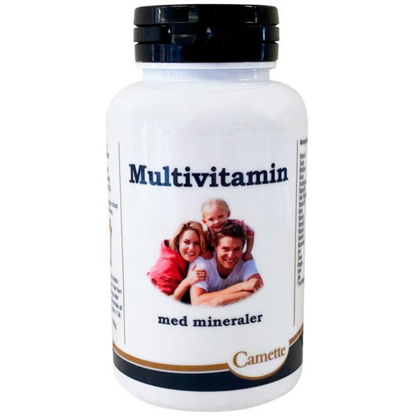 Camette Multivitamin Med Mineraler (120 stk)  (Camette)