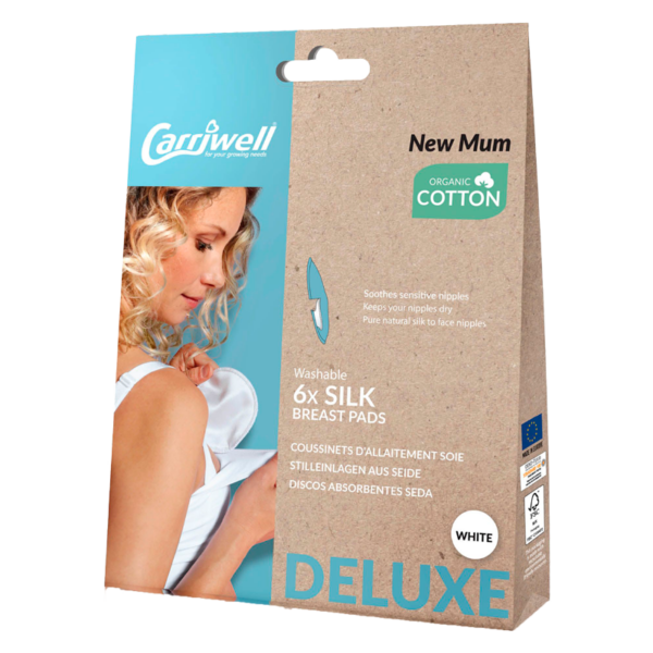 Carriwell Silk Breast Pads White (6 stk)  (Carriwell)