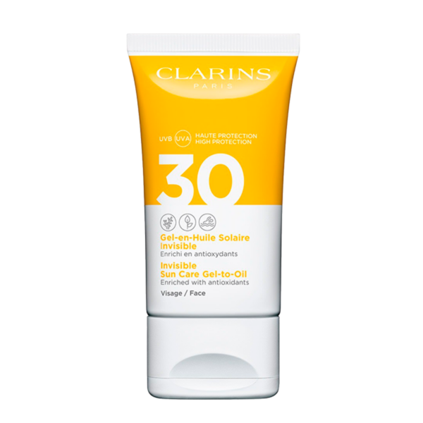 Clarins Sun Face Invisible Sun Care Gel-To-Oil SPF 30 (50 ml)  (Clarins)