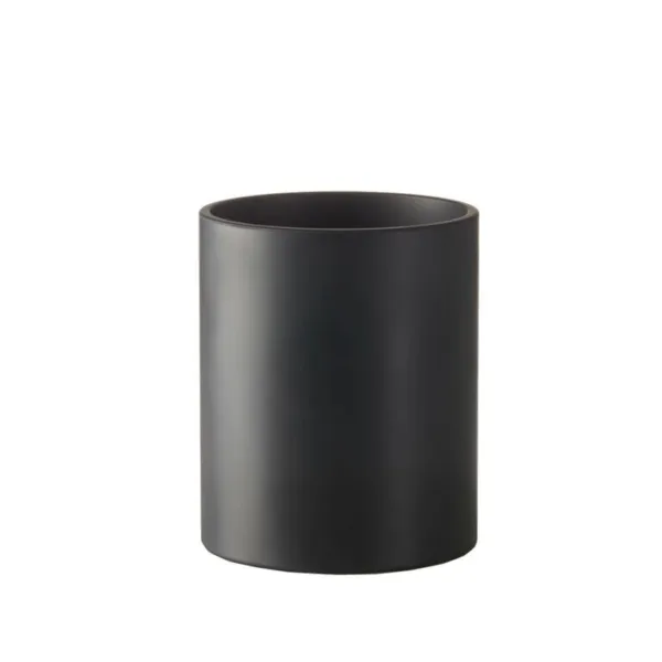 Sej Design sort cylinder vase, 14x17 cm. Velegnet til vinkøler eller køkkenredskaber. 225,- kr.