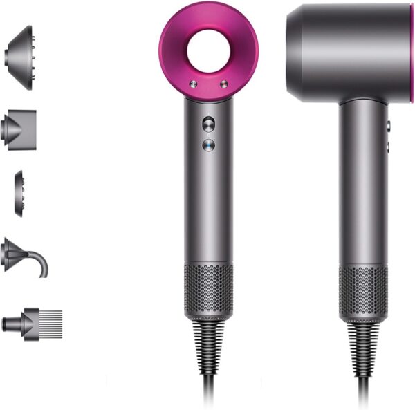 Dyson Supersonic HD07 hårtørrer (jern/fuchsia) Flerfarvet