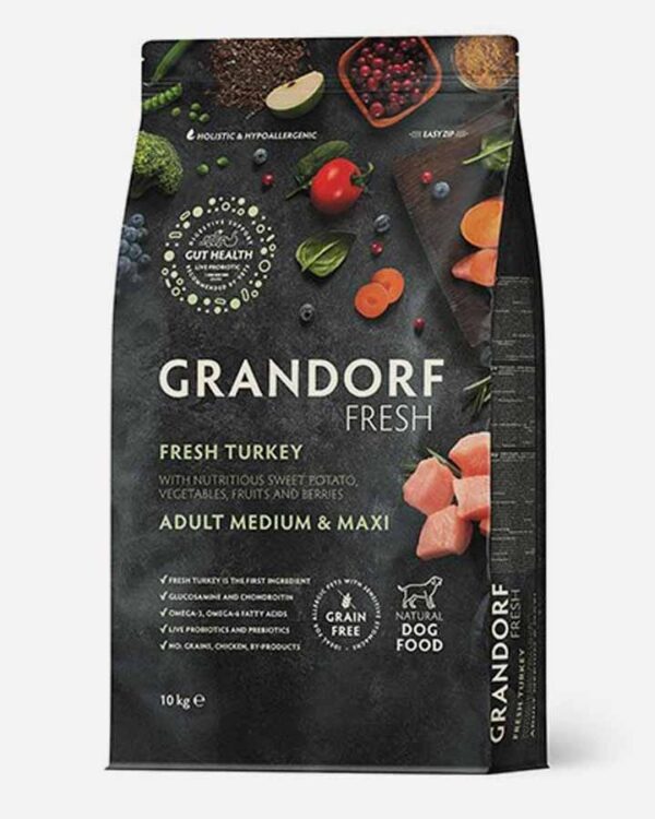 Grandorf Fresh Adult - Frisk Kalkun og Kornfri - 10kg