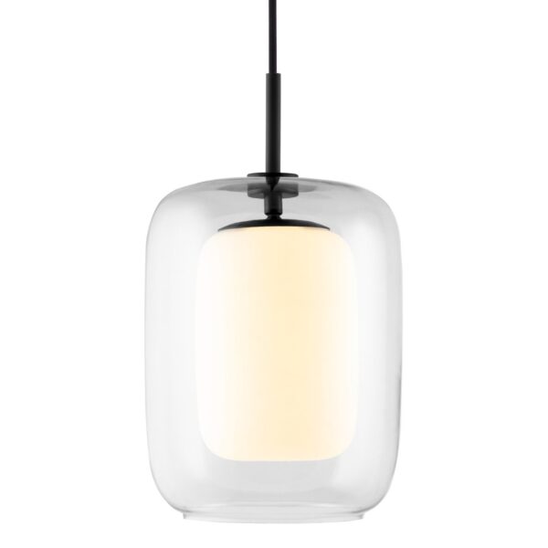 Globen Lighting Cuboza loftslampe, 20 cm, klar/hvid