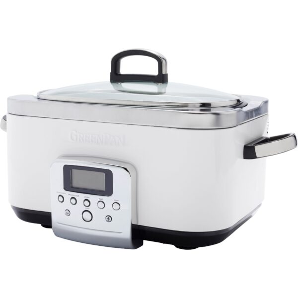 GreenPan Elite Slowcooker, cloud cream