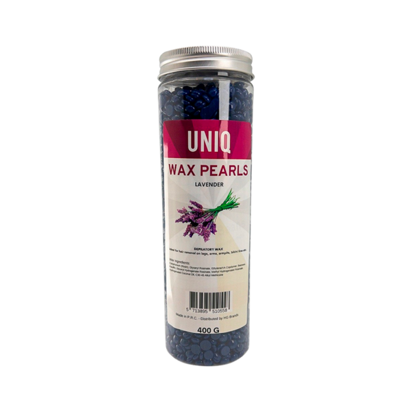 Hard Wax Beans Voksperler Lavendel 400 g.  (UNIQ)