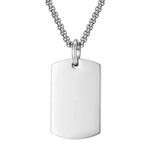 Dog Tags i blank ædelstål