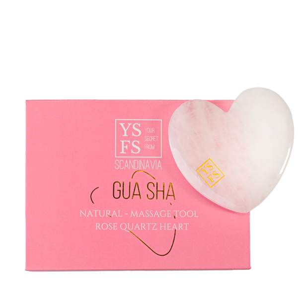 YSFS Gua Sha Rose Quartz Heart  (YSFS)