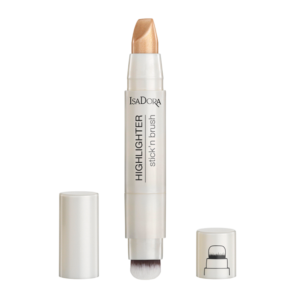 IsaDora Highlighter Stick'n Brush 23 Bronze Shimmer (3.6 g)  (IsaDora)