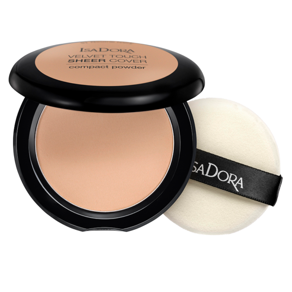 IsaDora Velvet Touch Sheer Cover Compact Powder 46 Warm Beige (10 g)  (IsaDora)