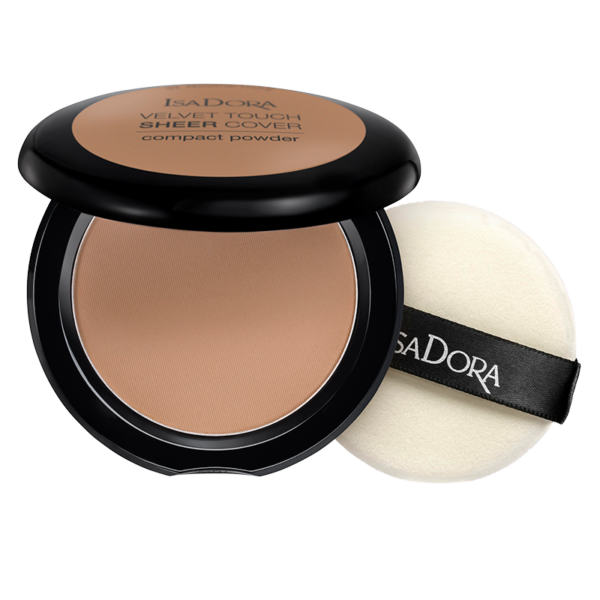 IsaDora Velvet Touch Sheer Cover Compact Powder 48 Neutral Almond (10 g)  (IsaDora)