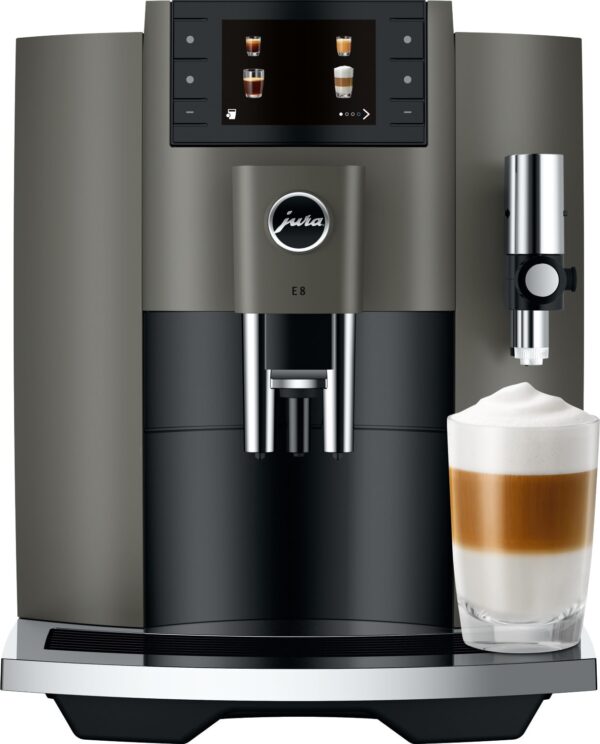 Jura E8 kaffemaskine 15583 (mørk inox) Sort