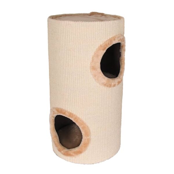 Petcare  - Kitty Play Kattekrads Sisal Tønde Beige, 70 cm - Cat Toys