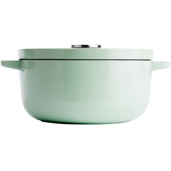 KitchenAid Støbejernsgryde 22 cm/3,3 liter, pistachio