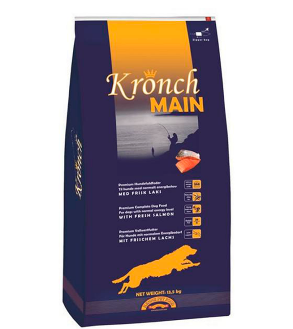 Henne Petfood  - Kronch Main Laks 13,5Kg - Hundefoder