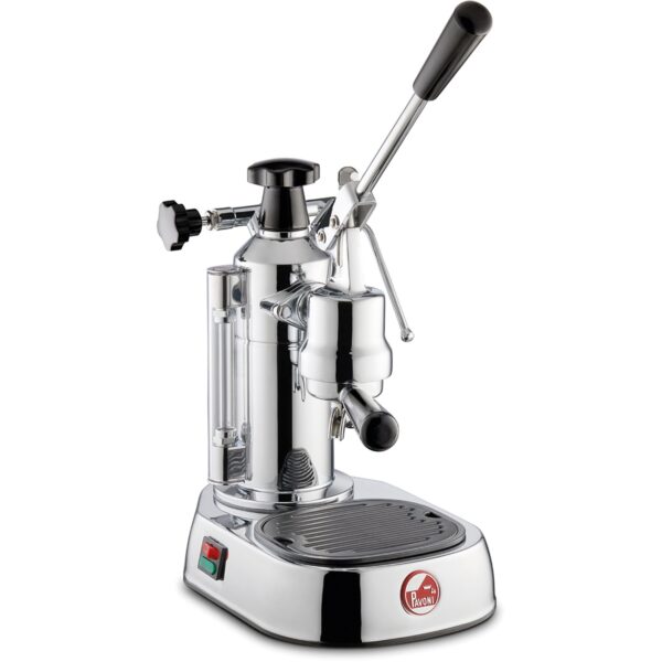 La Pavoni Europiccola Lusso Espressomaskin 0,8 liter Rustfrit stål, sort håndtag LPLELQ01EU