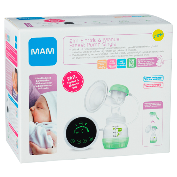 MAM Breast Pump Electric 2-in-1 (1 stk)  (MAM)