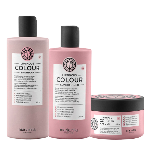 Maria Nila Luminous Colour Shampoo, Conditioner & Masque  ()