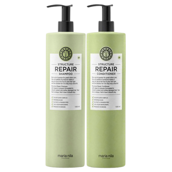 Maria Nila Structure Repair Shampoo & Conditioner 2x1000 ml.  (Maria Nila)