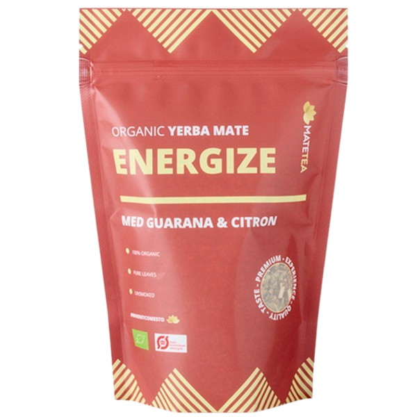 Matetea Yerba Mate Energize Guarana Og Citron Ø (180 g)  (Matetea)