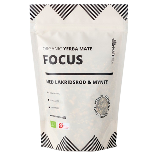 Matetea Yerba Mate Focus Lakridsrod Og Mynte Ø (180 g)  (Matetea)