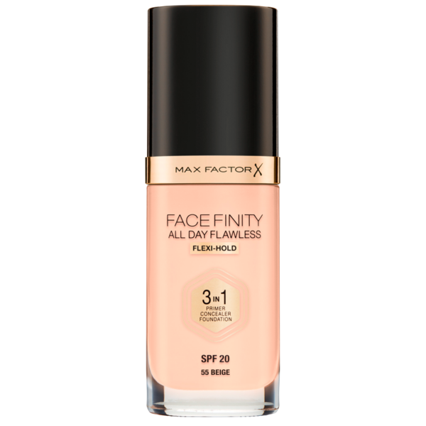 Max Factor All Day Flawless 3in1 Foundation N55 Beige (30 ml)  (Max Factor)