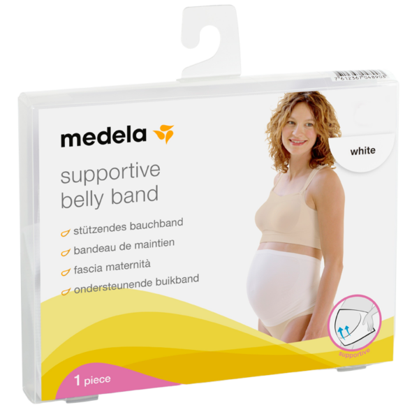 Medela Graviditetsbælte Hvid - L (1 stk)  (Medela)