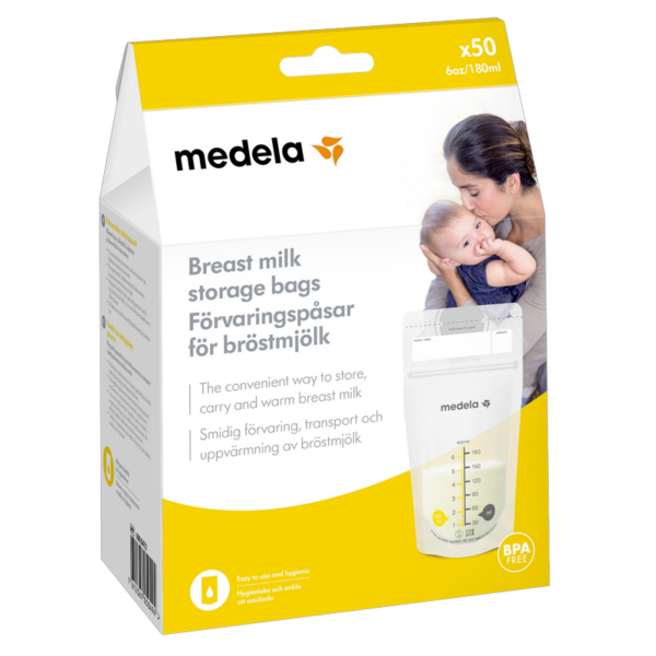 Medela Easy Pour Opbevaringsposer Til Brystmælk (50 stk)  (Medela)