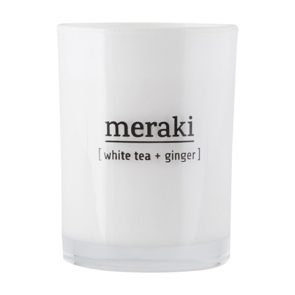 Meraki Scented Candle White Tea & Ginger 8x10,5 cm.  (Meraki)