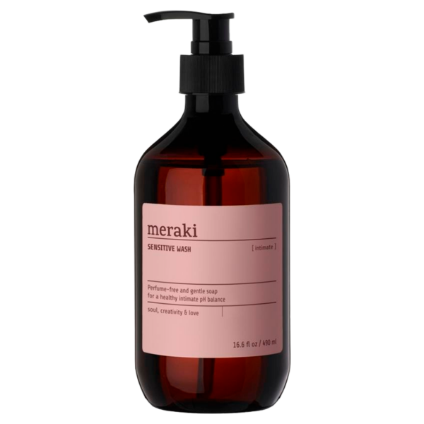 Meraki Sensitive Wash Parfumefri (490 ml)  (Meraki)