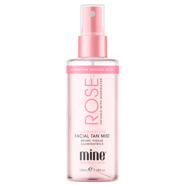 Minetan Illuminating Rose Water Tan Face Mist (100 ml)  (Minetan)